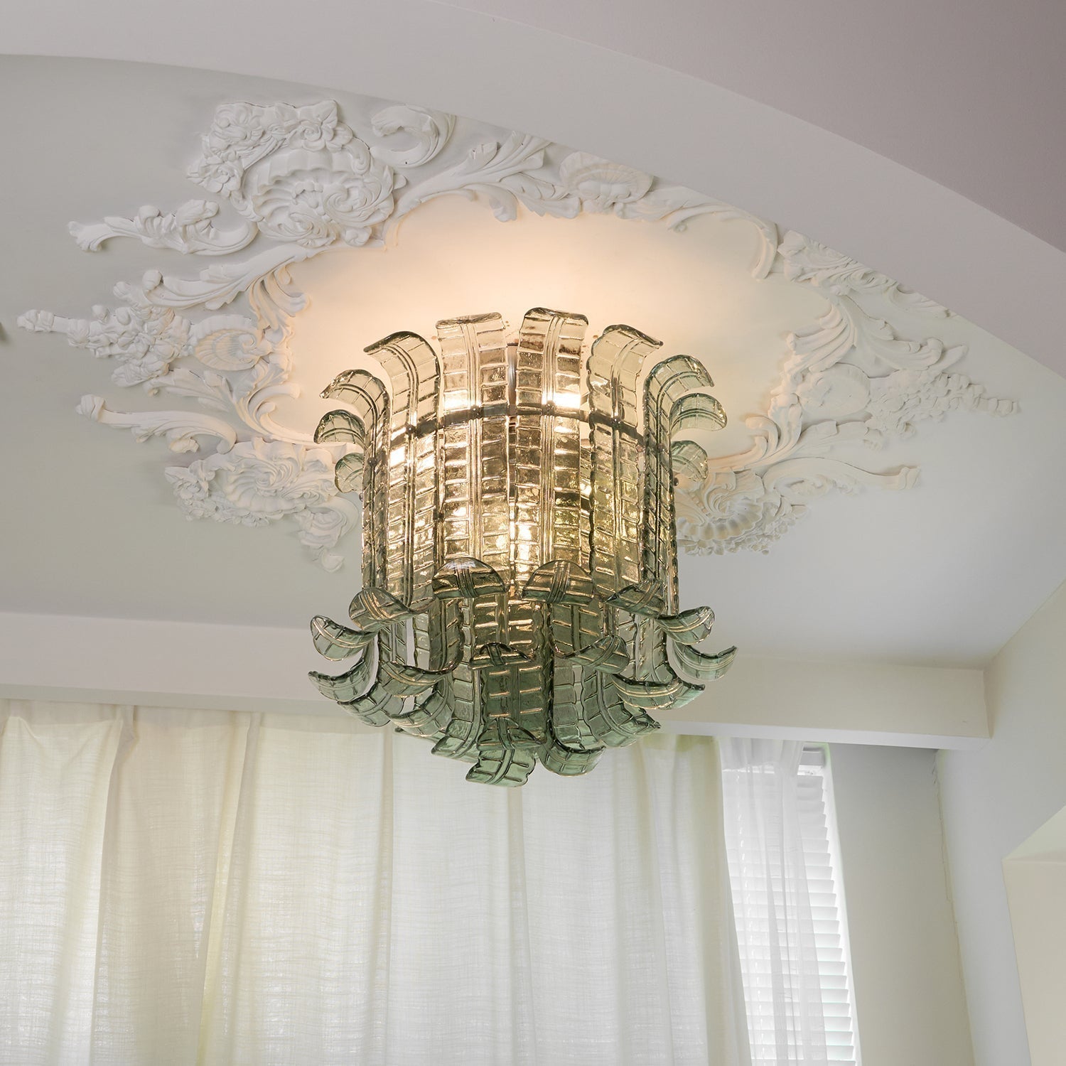 Eirisora Ceiling Lamp Murano Glass Petal Vintage