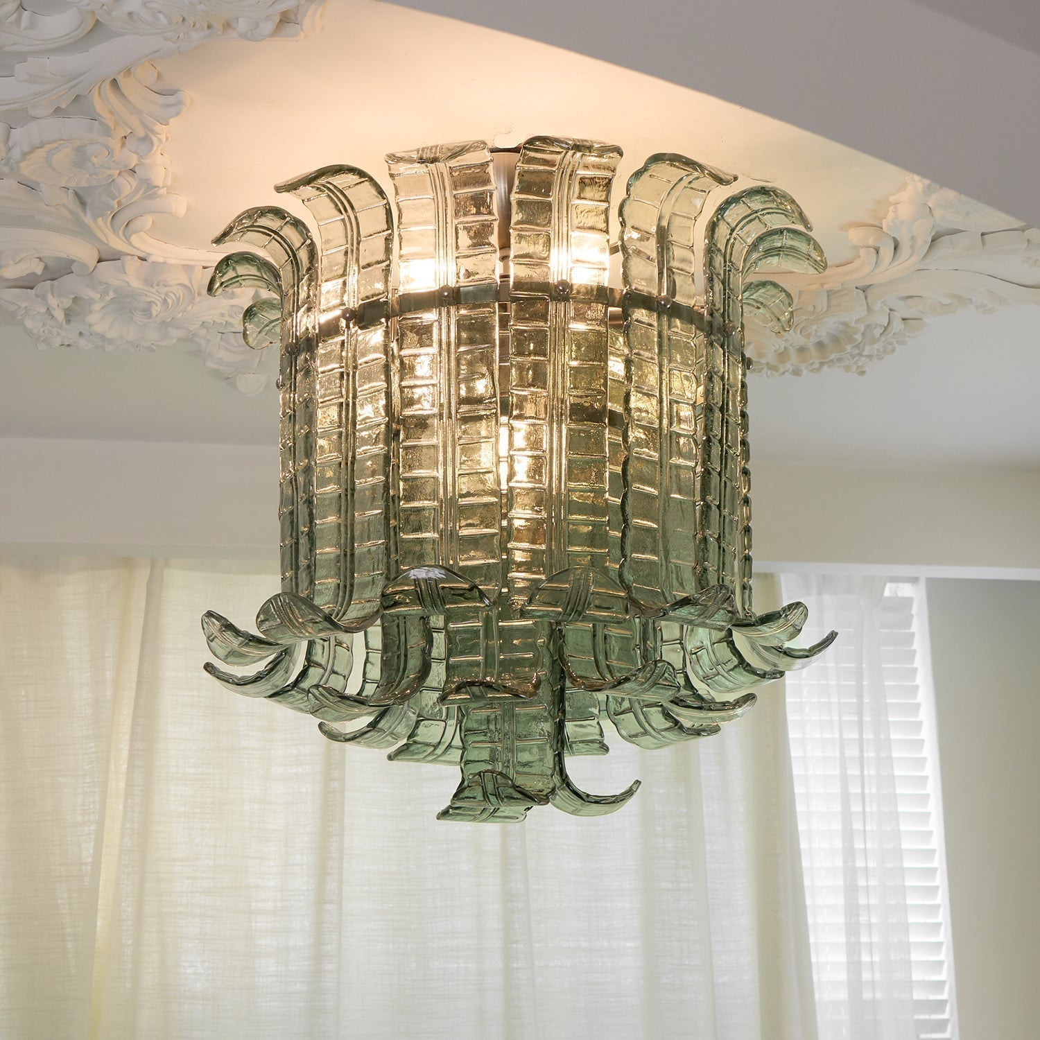 Eirisora Ceiling Lamp Murano Glass Petal Vintage