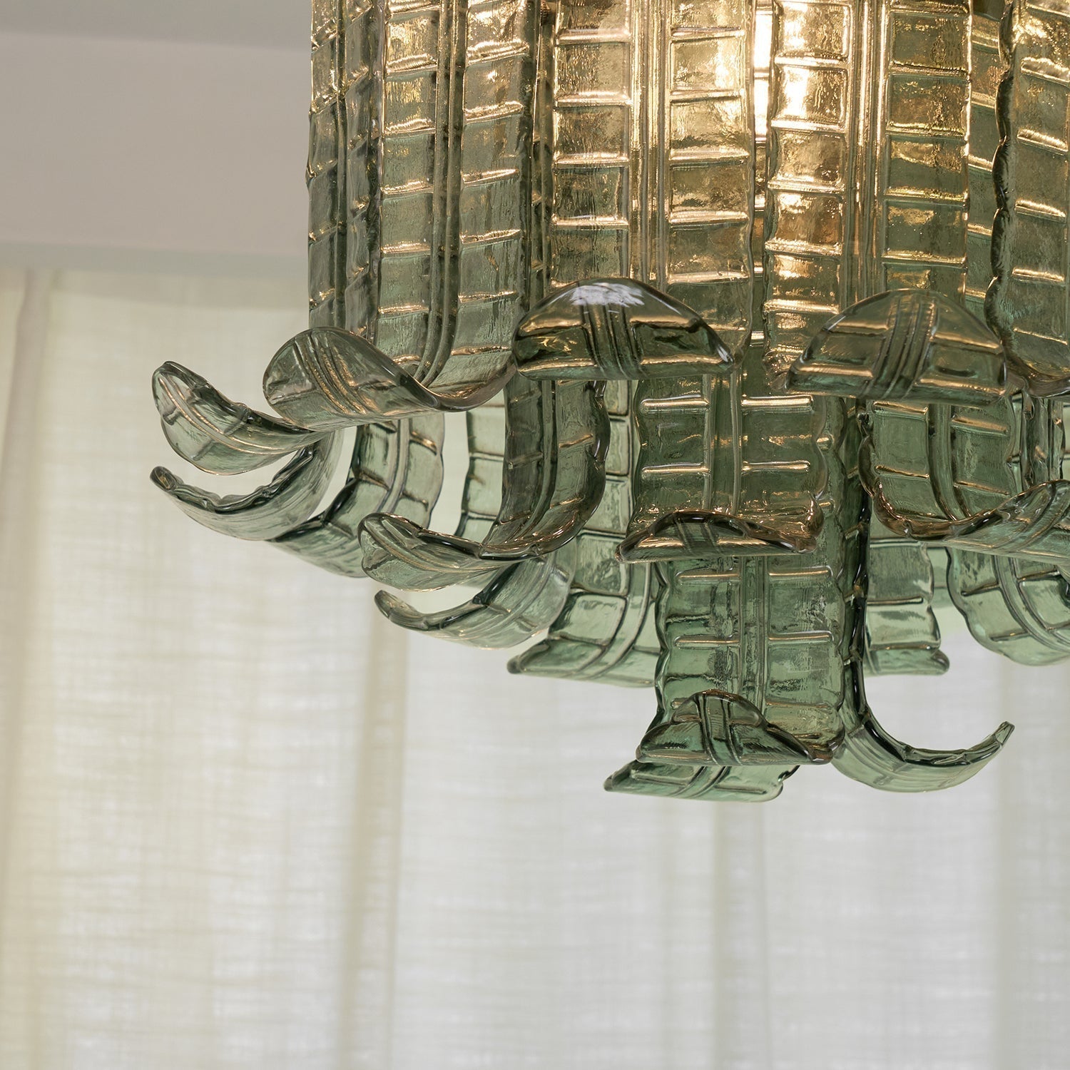 Eirisora Ceiling Lamp Murano Glass Petal Vintage