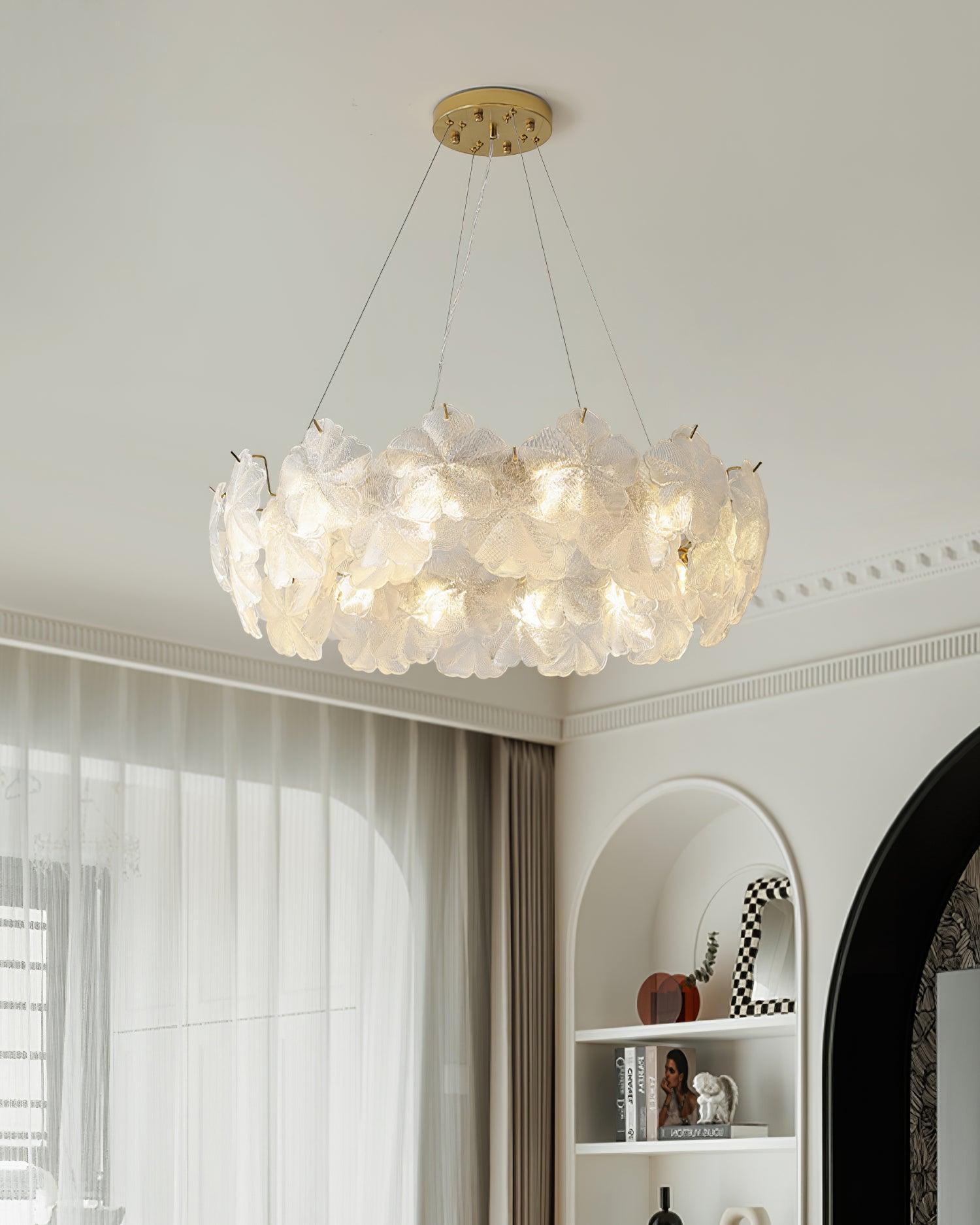 Vitheir Floral Glass Chandelier