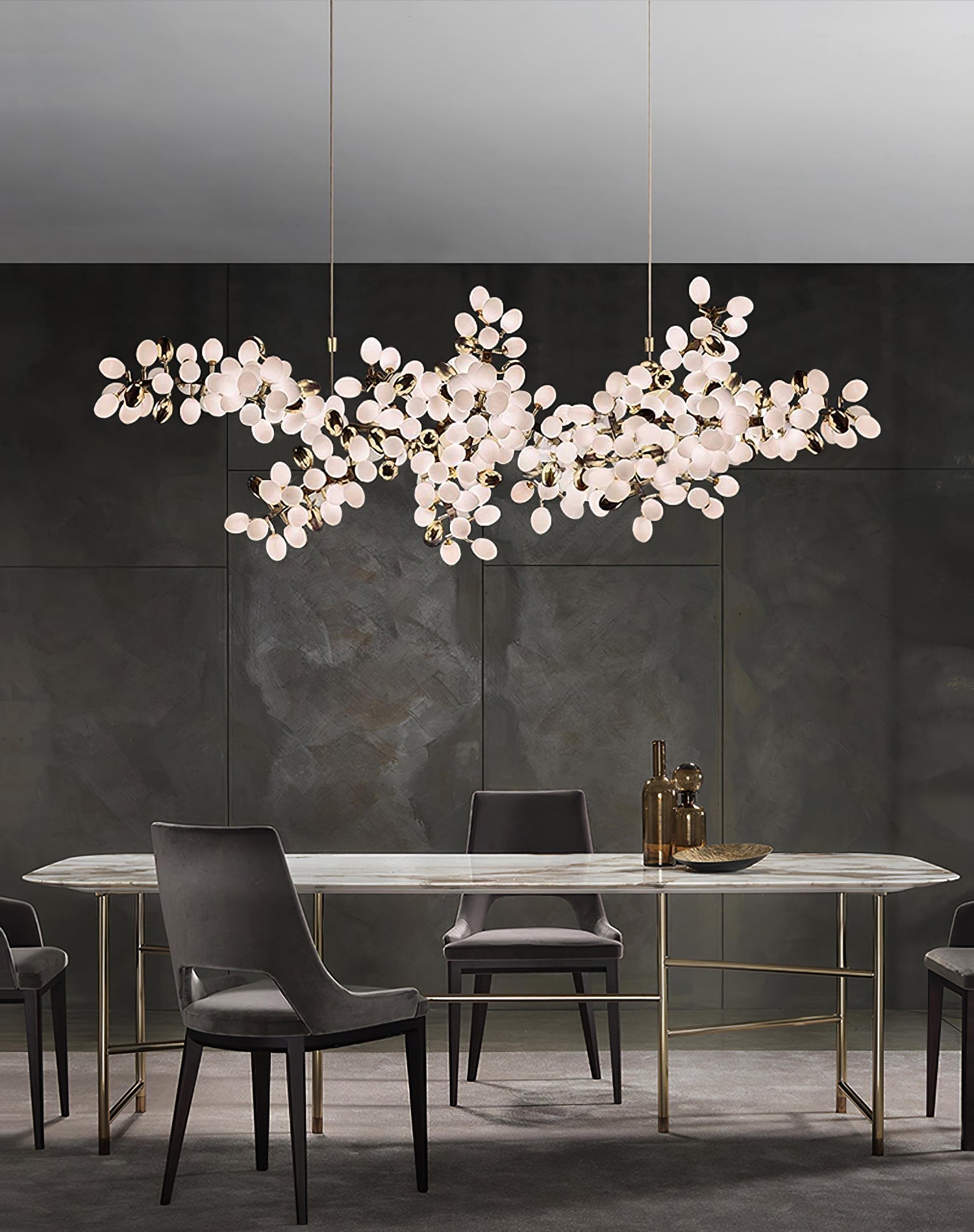 Aldo Elegant Droplet Glass Chandelier