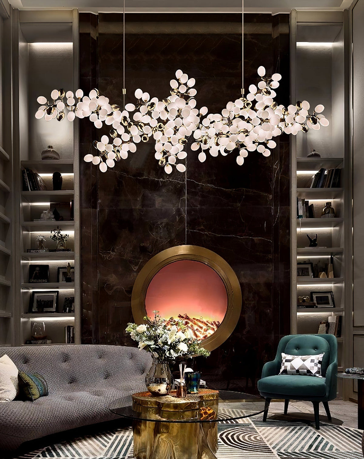 Aldo Elegant Droplet Glass Chandelier