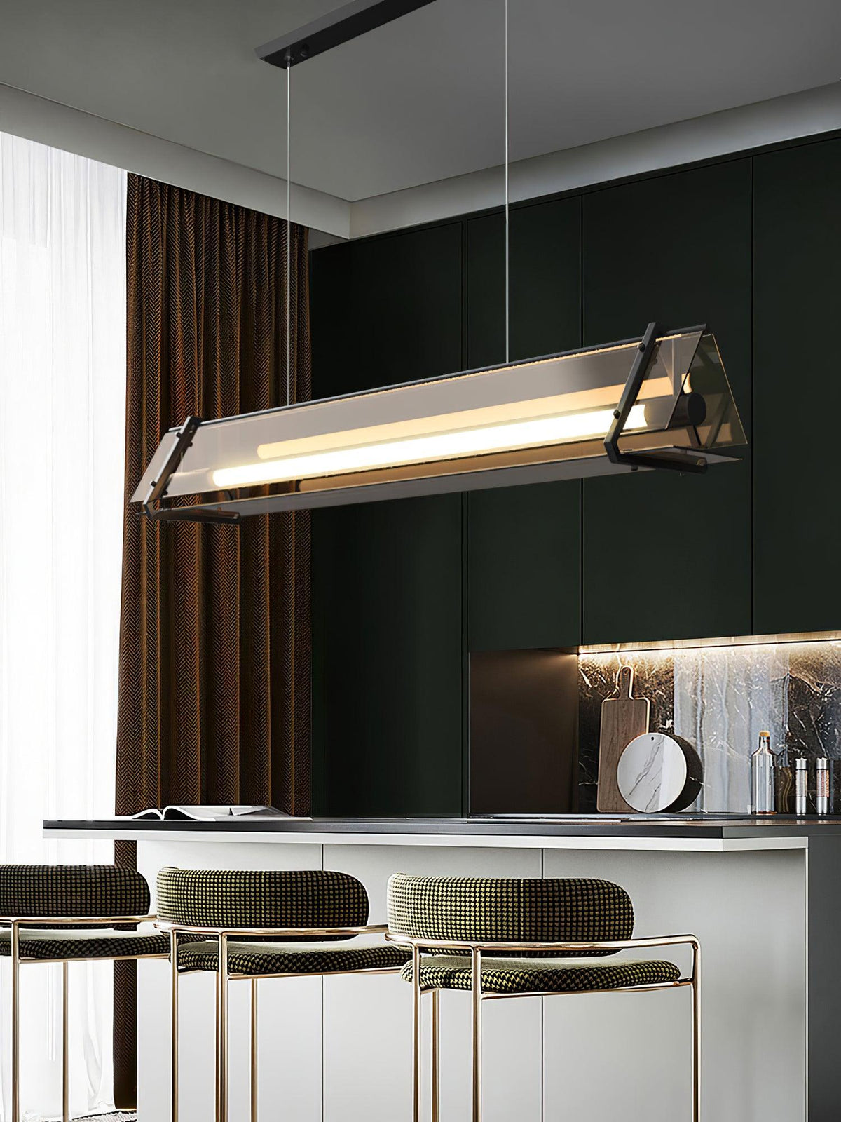 Carven Glass Minimalistic Pendant Light