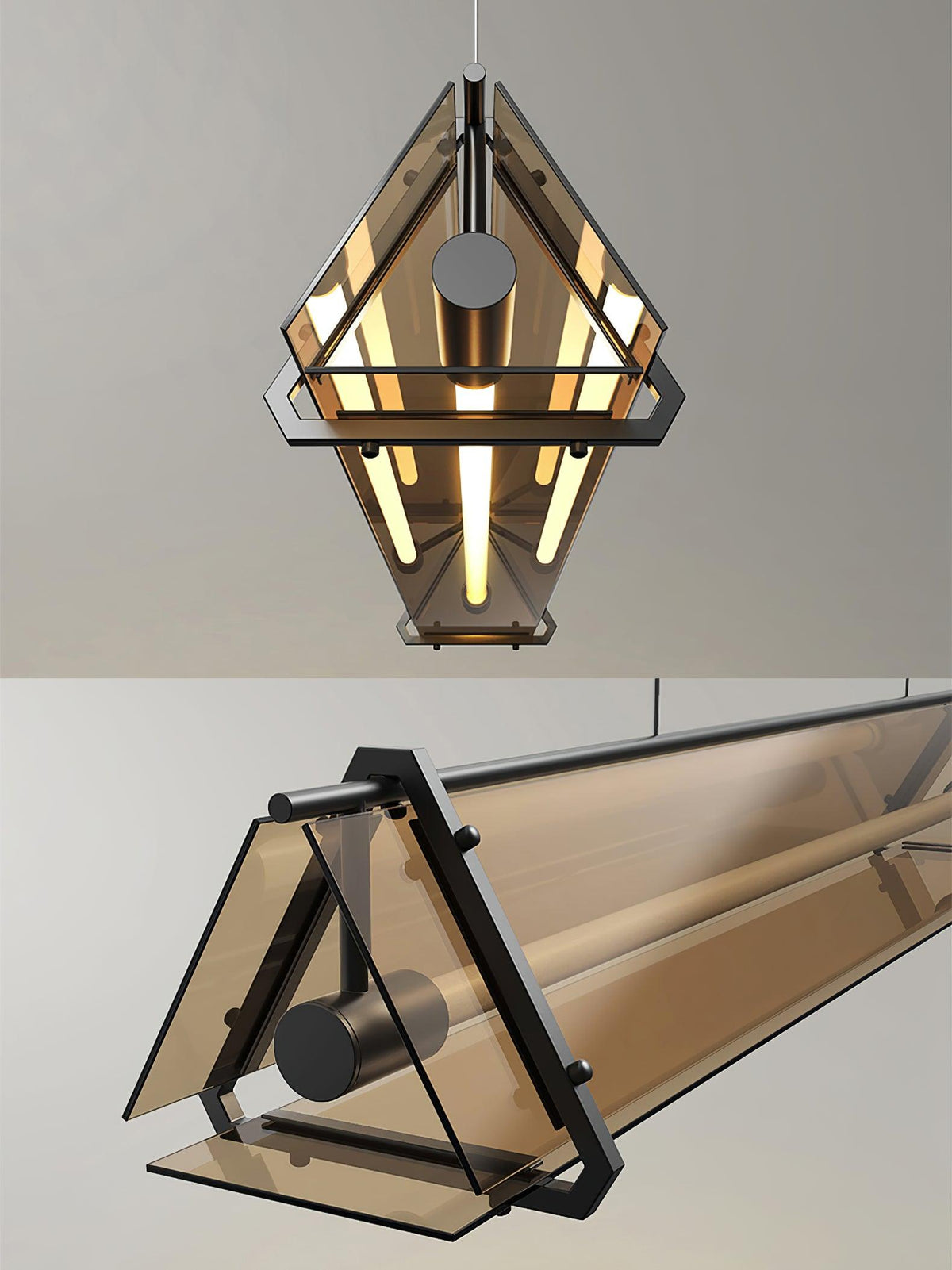 Carven Glass Minimalistic Pendant Light