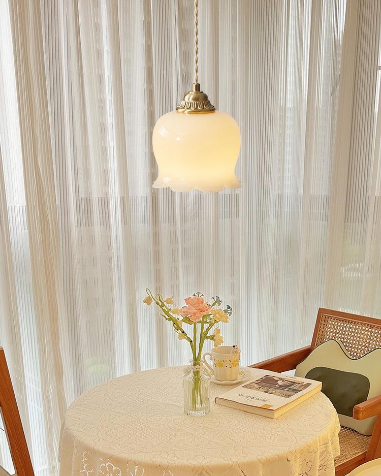 Veloza Brass & Resin Glam Pendant Lamp