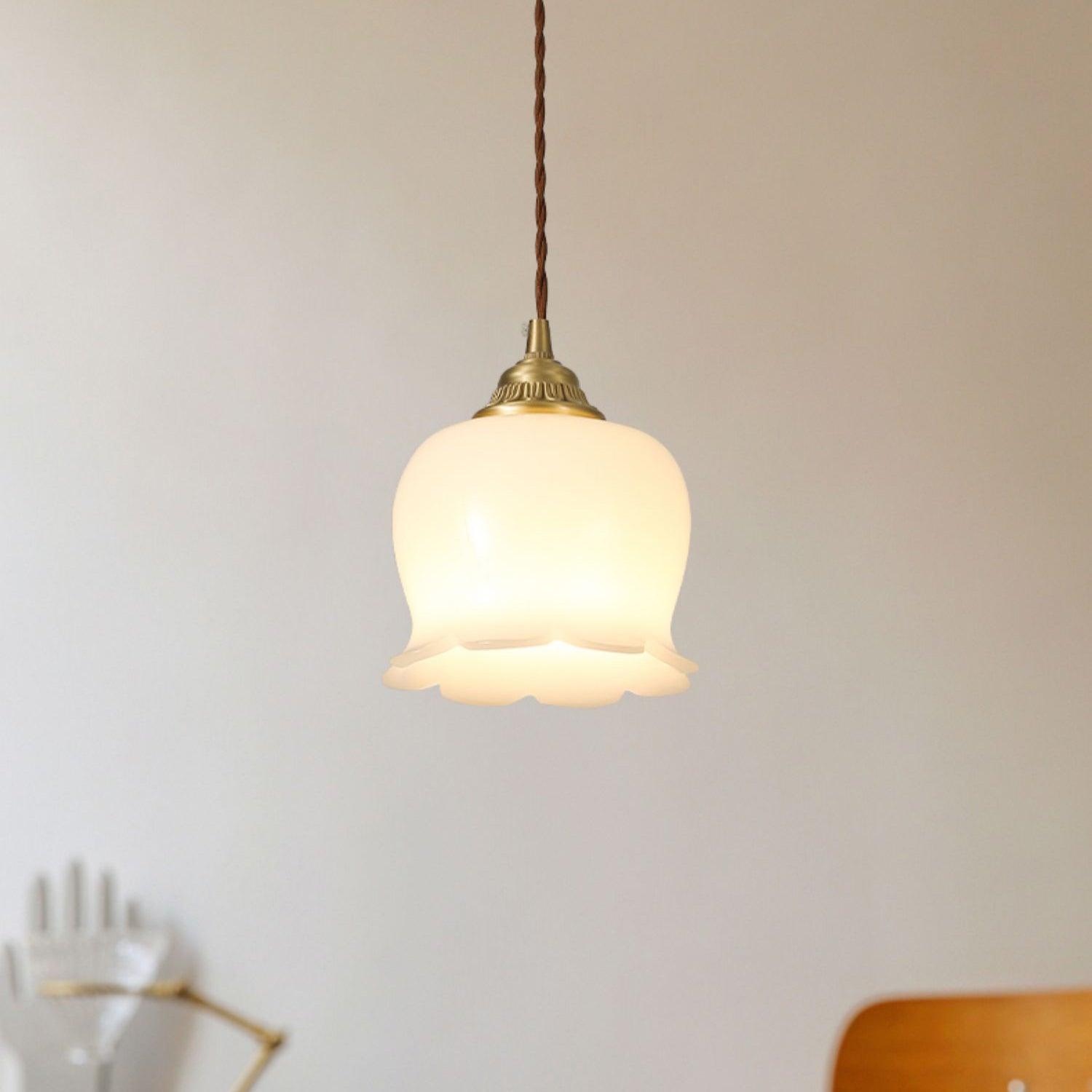 Veloza Brass & Resin Glam Pendant Lamp