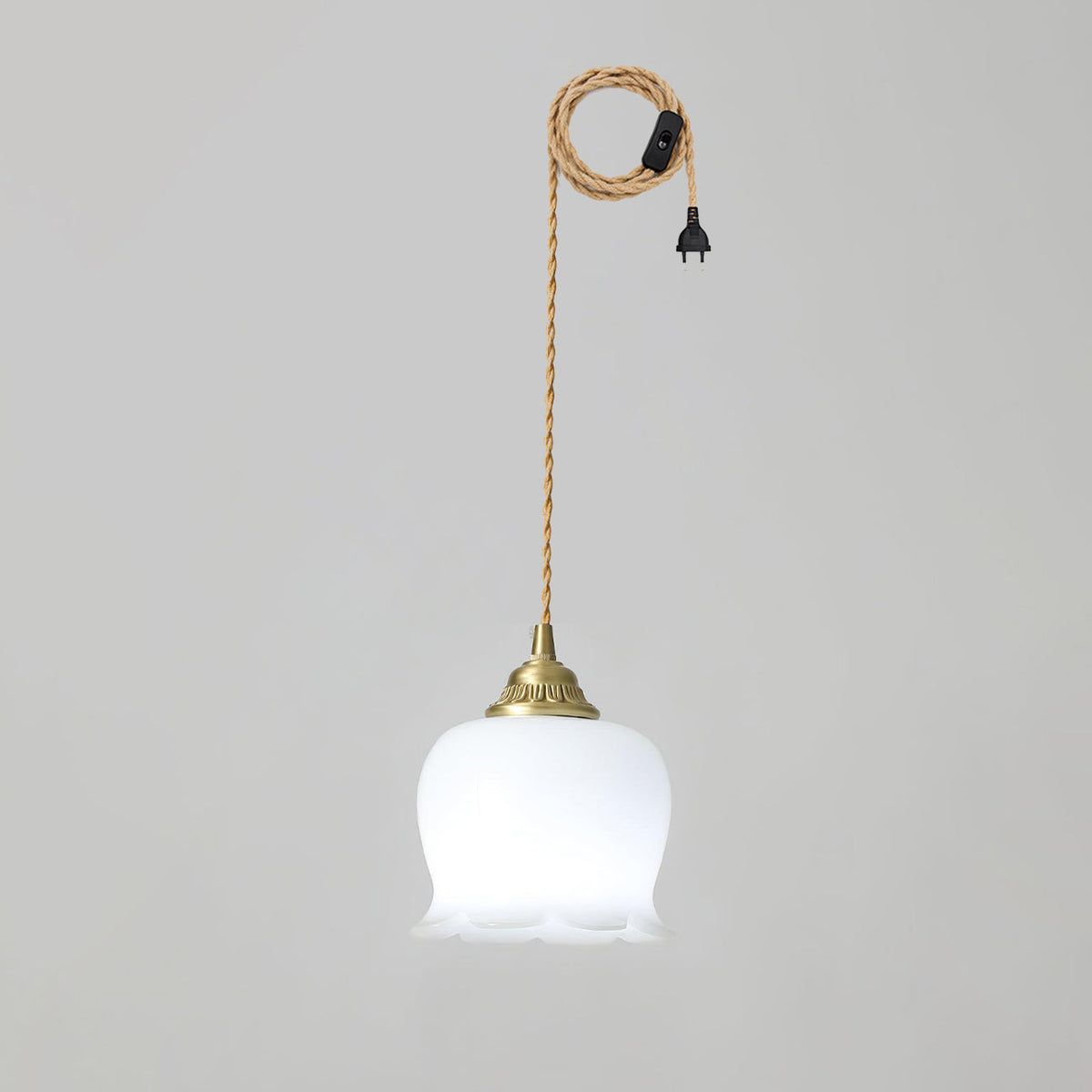 Veloza Brass & Resin Glam Pendant Lamp