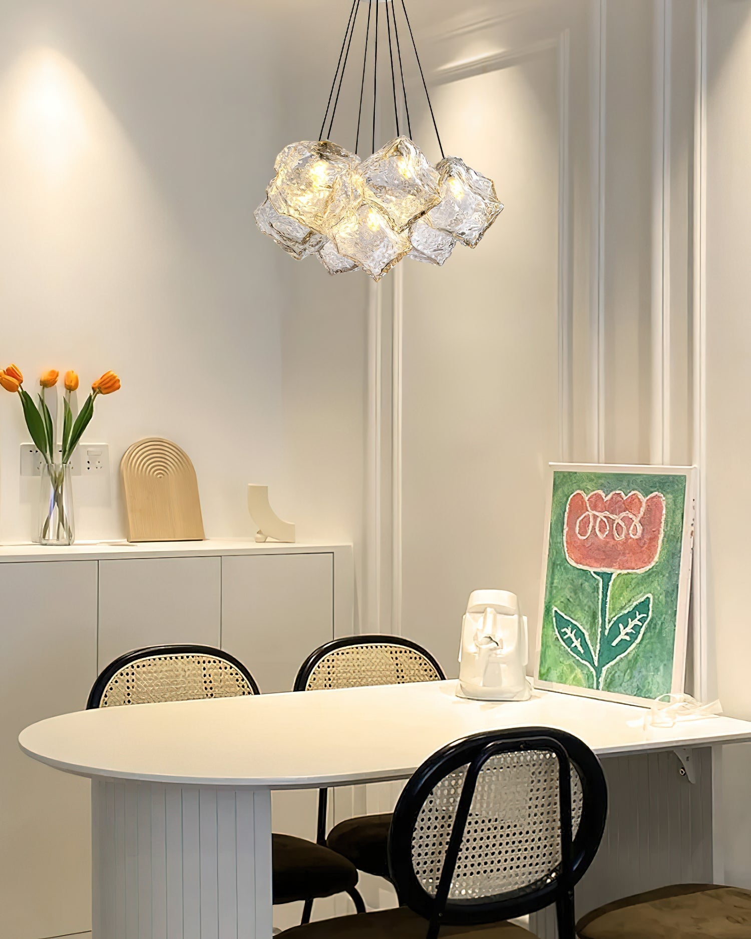 Aurora Chandelier Ice Sparkling - Neutral Decor
