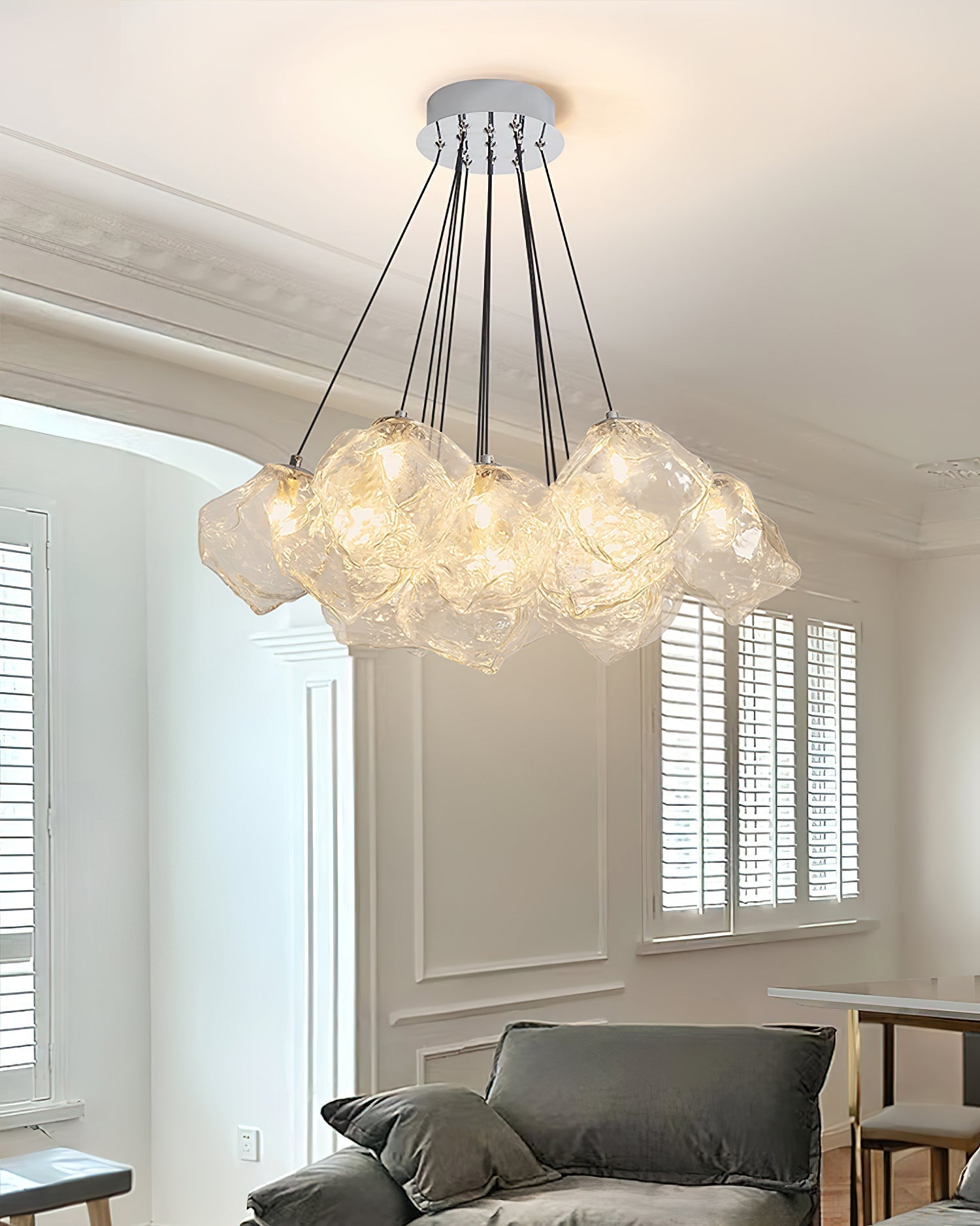 Velarian Chandelier Ice Sparkling