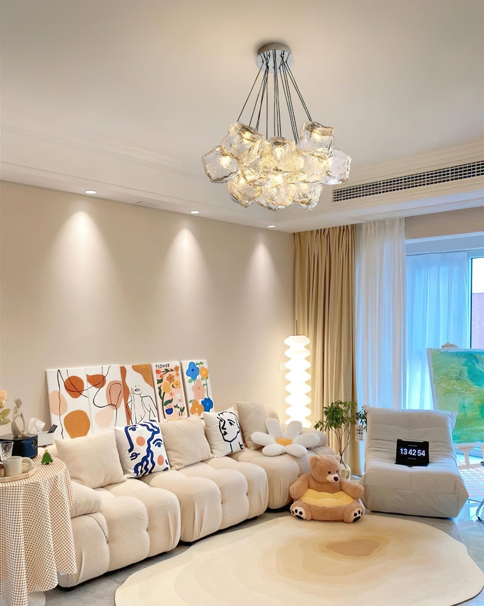Velarian Chandelier Ice Sparkling