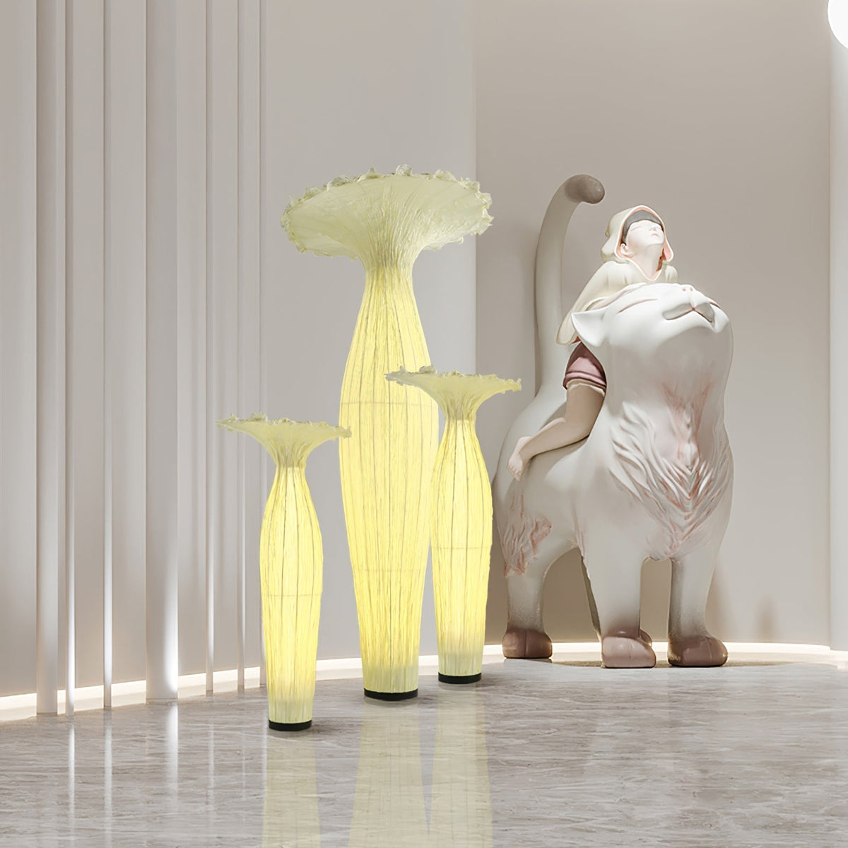Zarinir Organic Fabric Floor Lamp