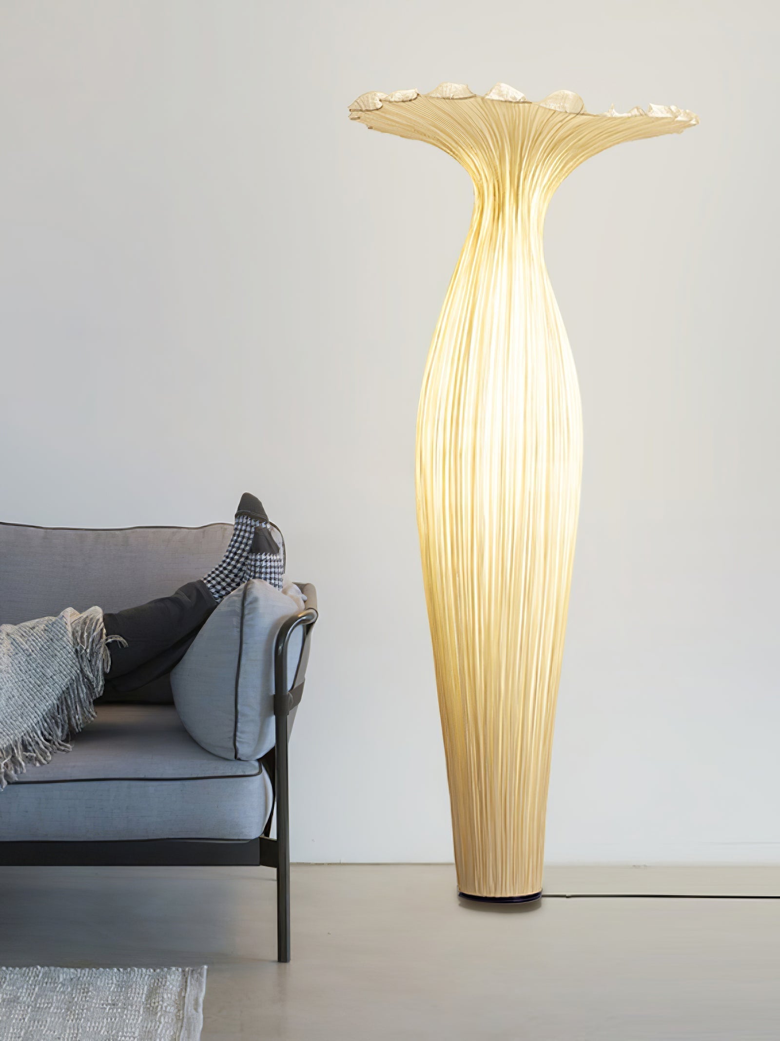 Zarinir Organic Fabric Floor Lamp