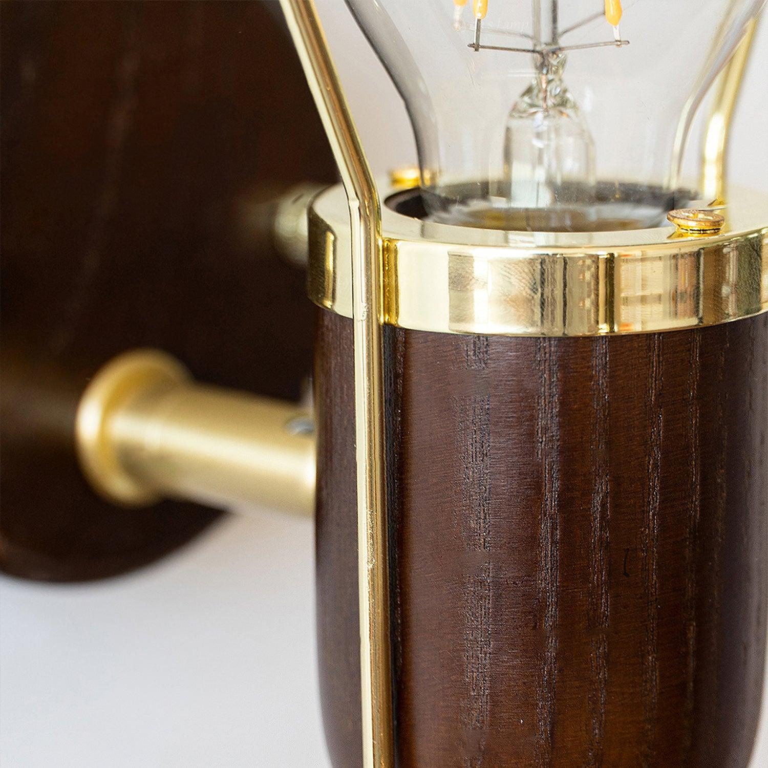 Syliraya Wood Retro Wall Light