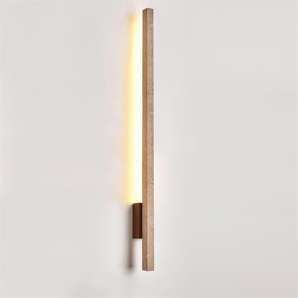 Opalyn Slim Travertine Wall Lamp - Neutral Decor