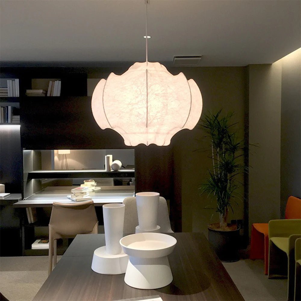 Lotus Minimalist Silk Pendant Lamp