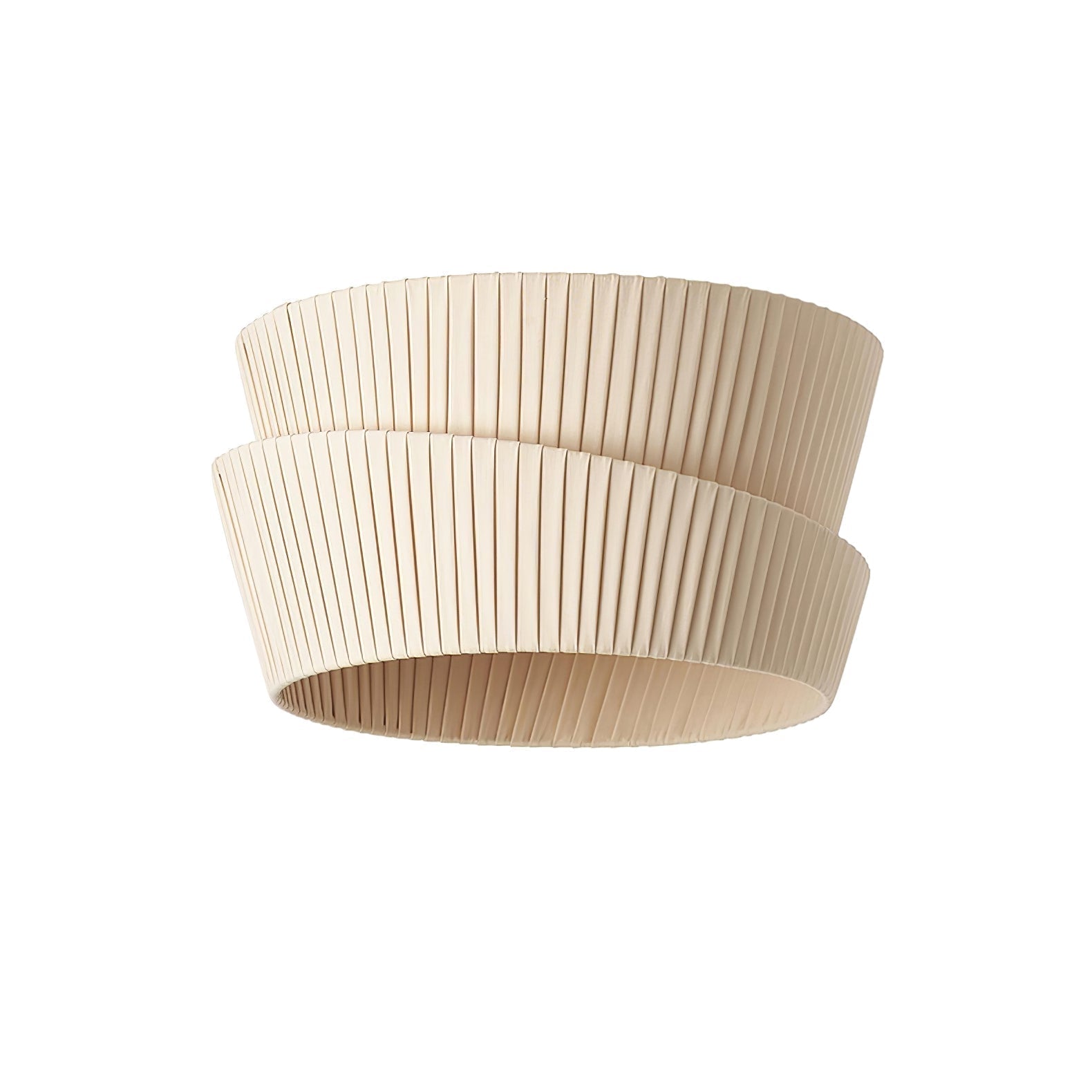 Xlenis Natural Unique Twist Fabric Ceiling Lamp