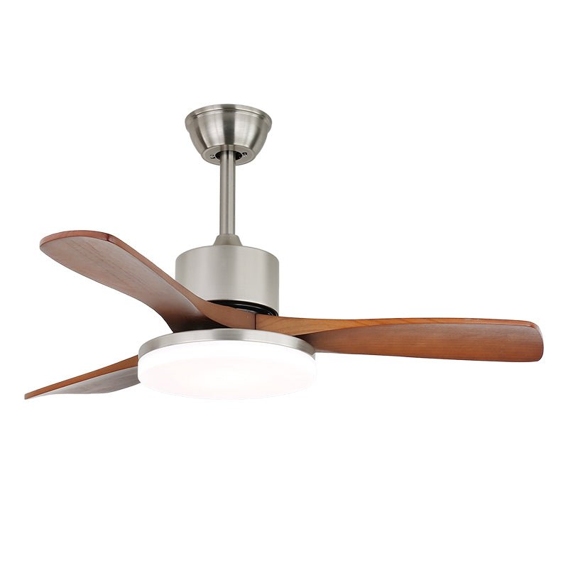 Elara Modern Brass Wood Ceiling Fan Light - Neutral Decor