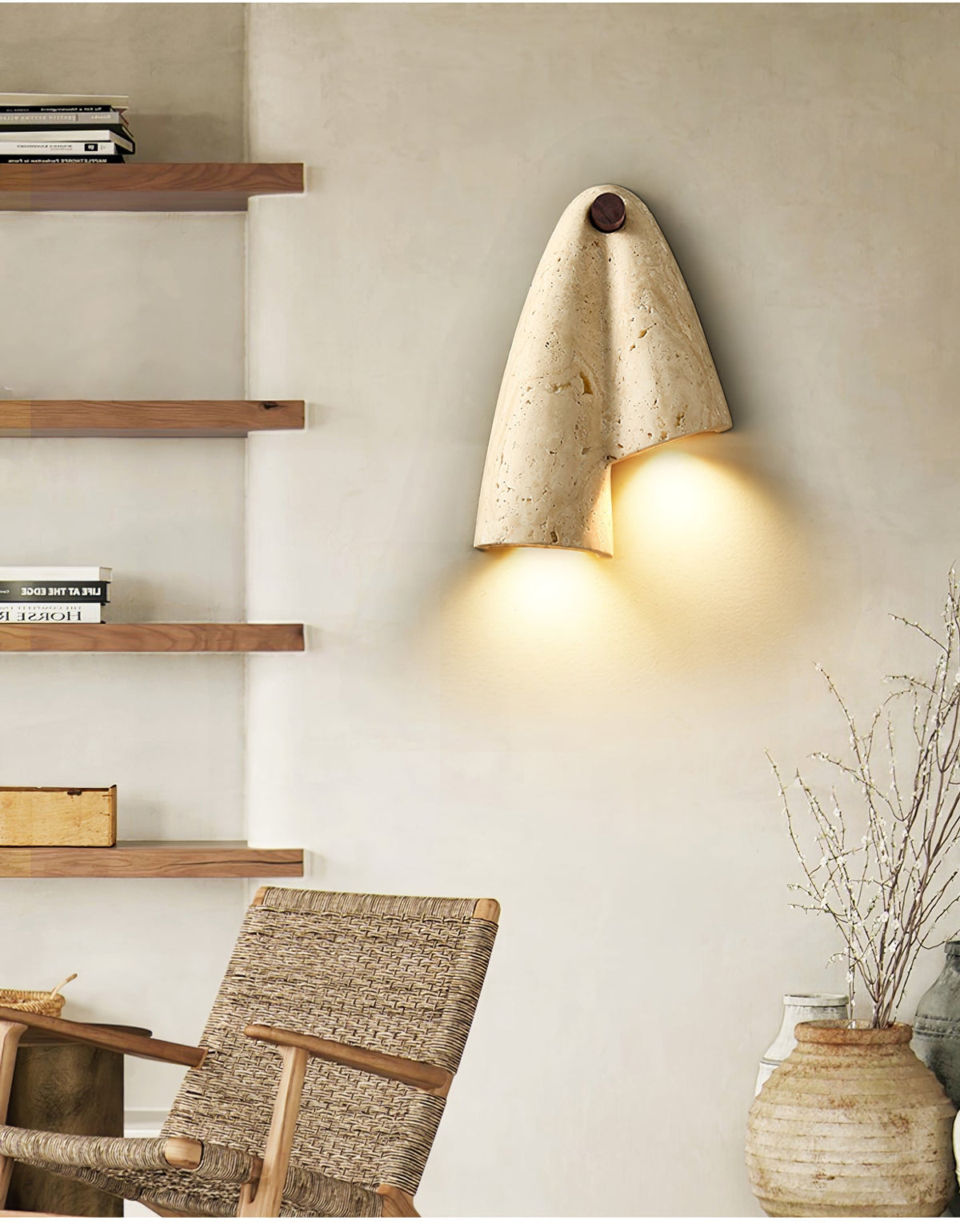Valeliella Travertine Wall Light