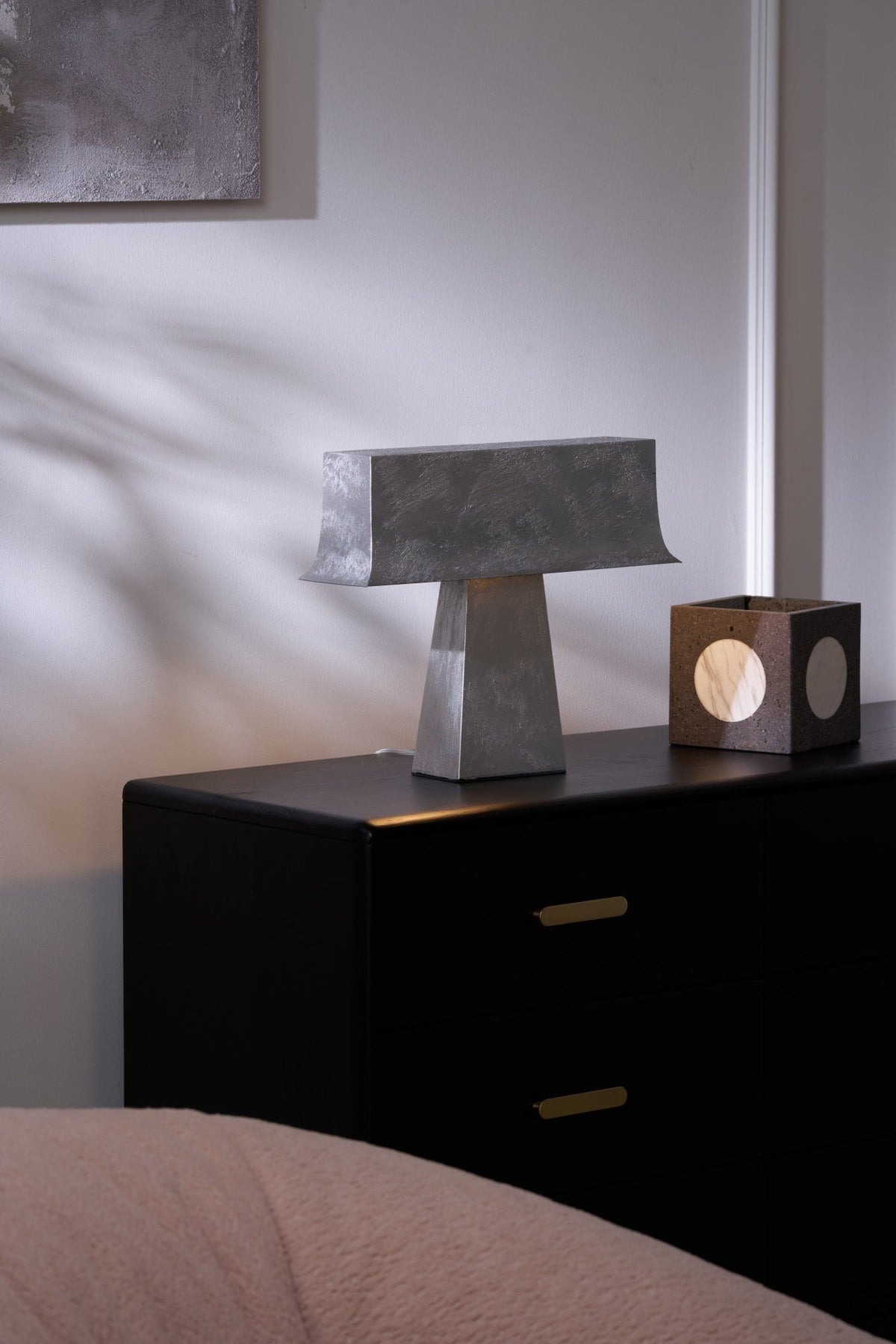 Slate Minimalist Antique Table Lamp