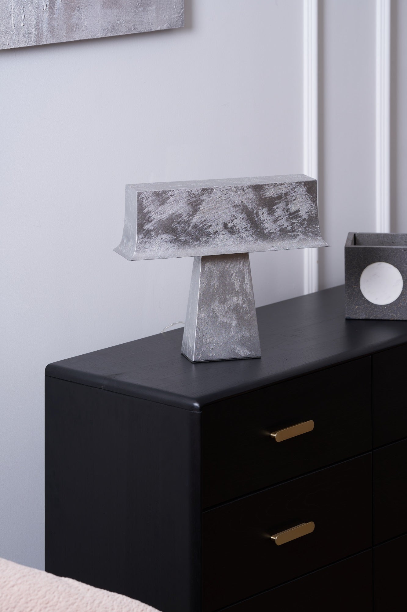 Slate Minimalist Antique Table Lamp