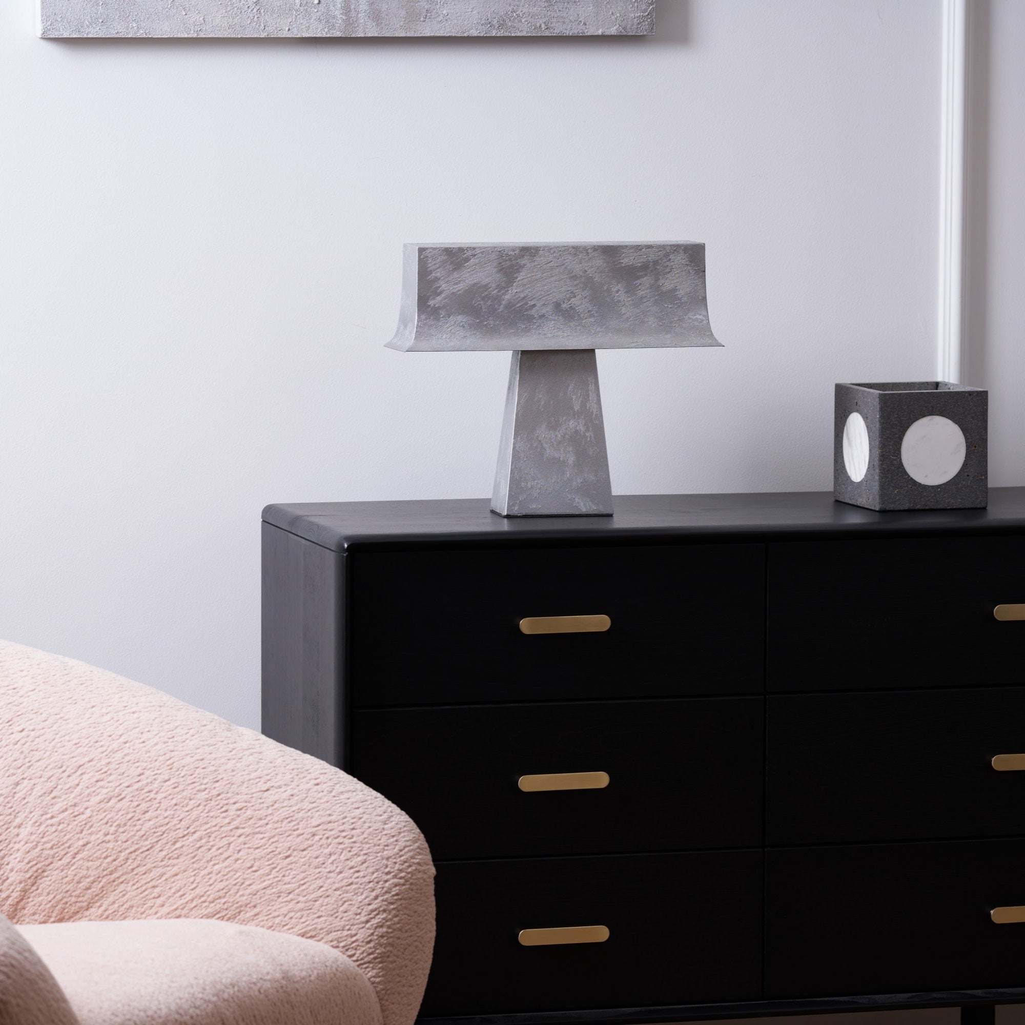 Slate Minimalist Antique Table Lamp