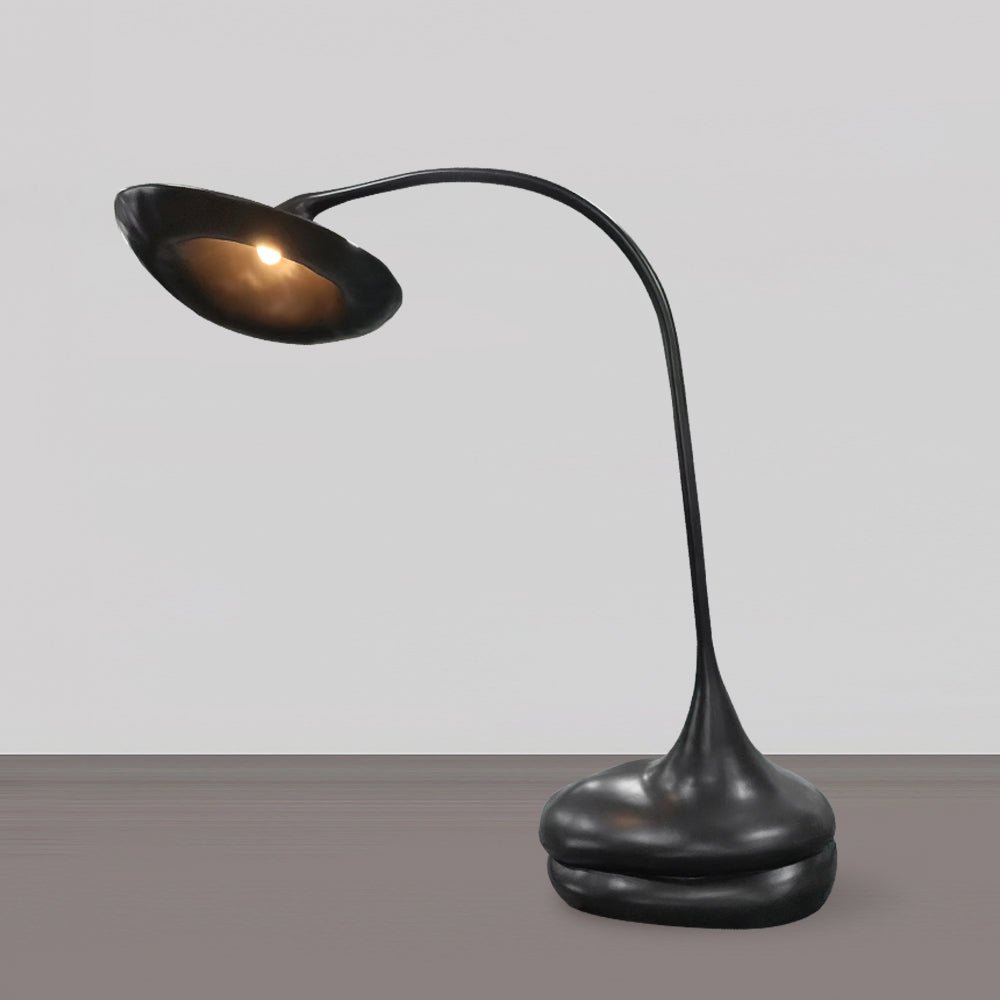 Elsilora Curved Black Desk Lamp