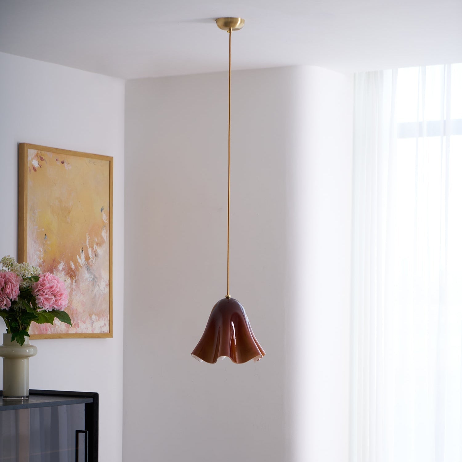 Liora Bell Glass Pendant Light - Neutral Decor