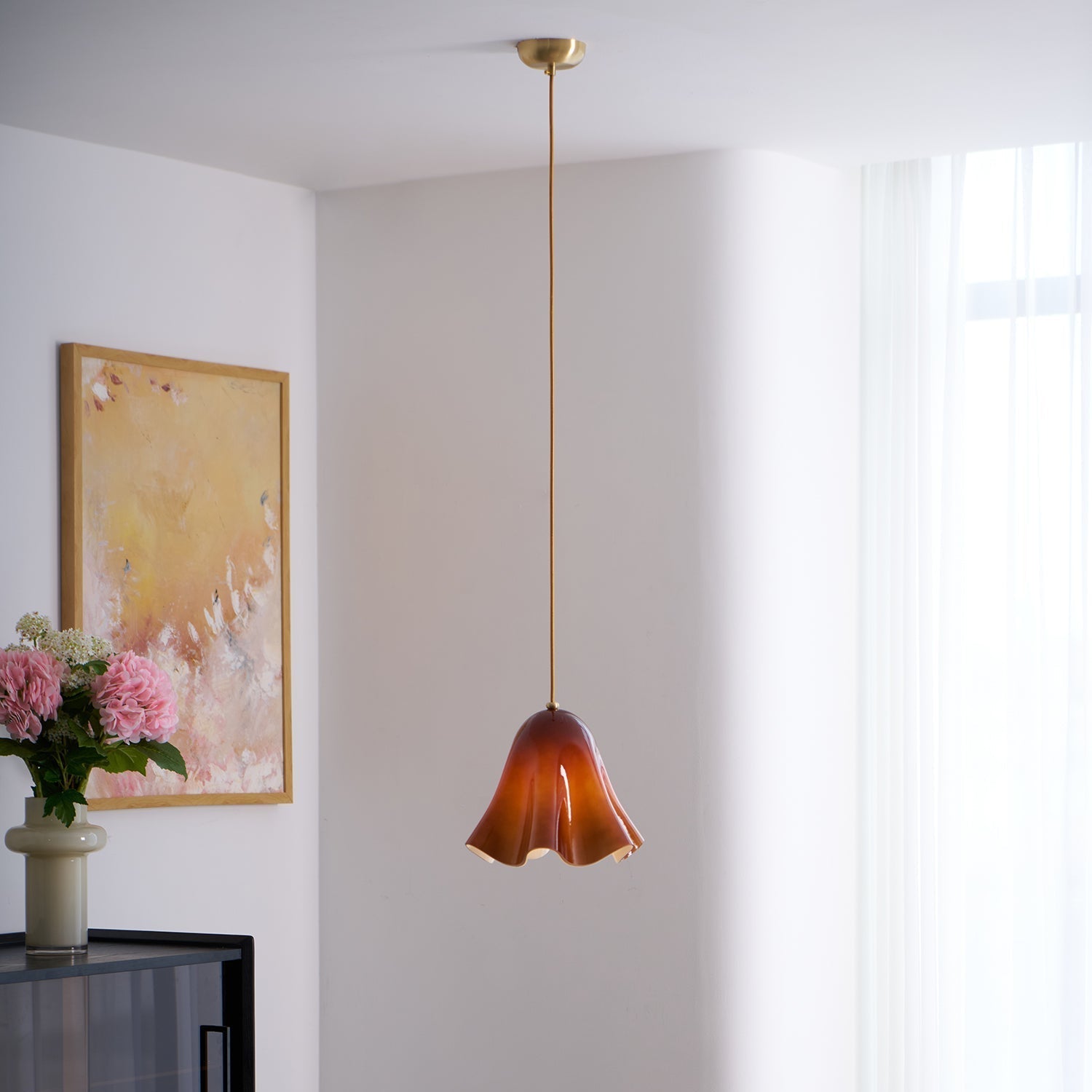 Liora Bell Glass Pendant Light - Neutral Decor