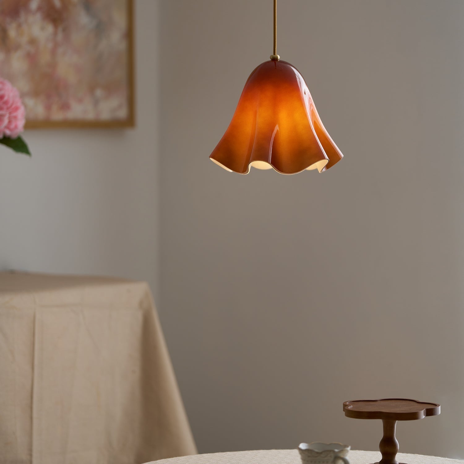 Liora Bell Glass Pendant Light - Neutral Decor