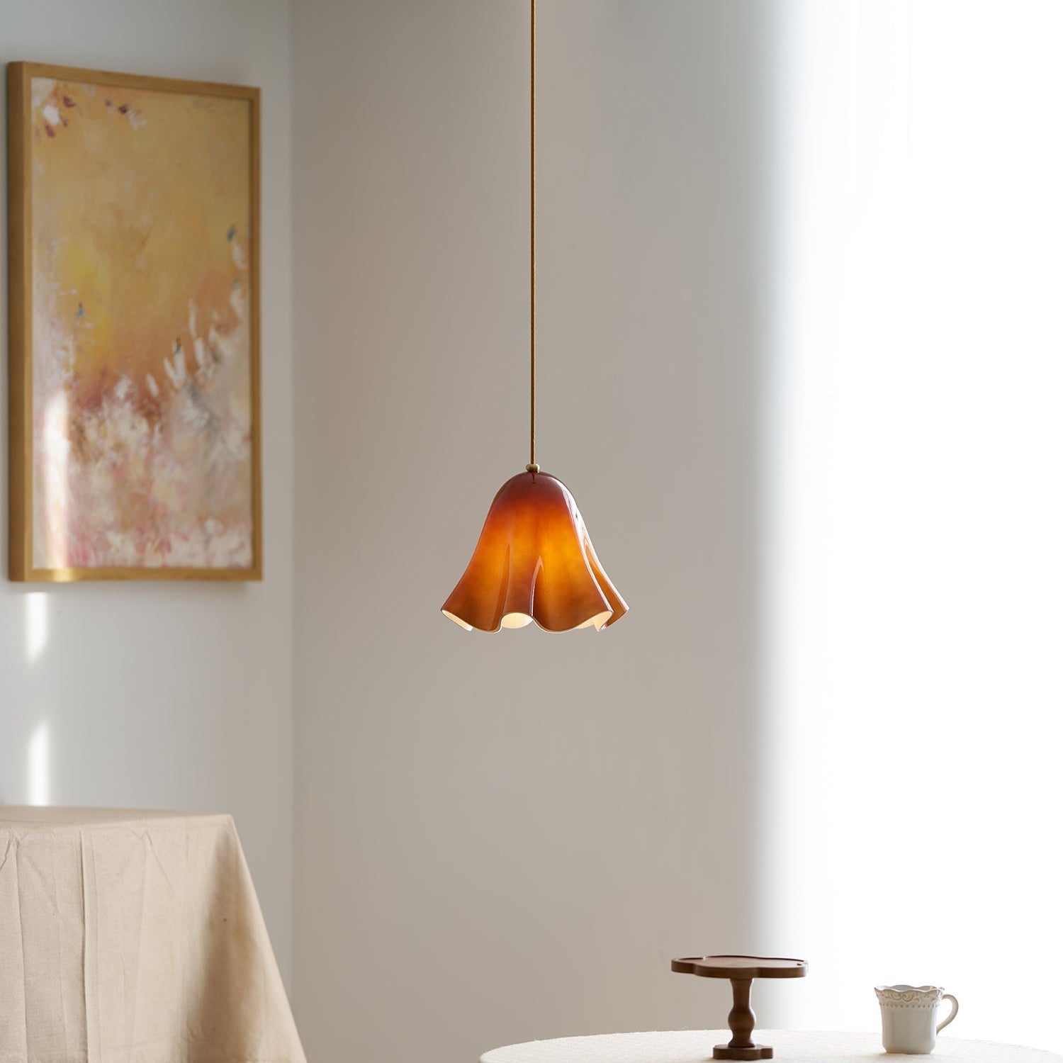 Liora Bell Glass Pendant Light - Neutral Decor
