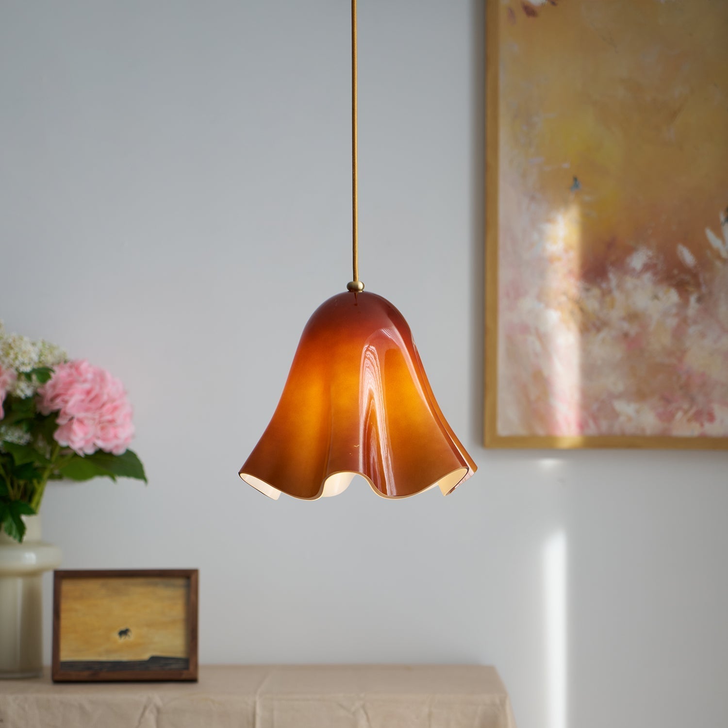 Liora Bell Glass Pendant Light - Neutral Decor