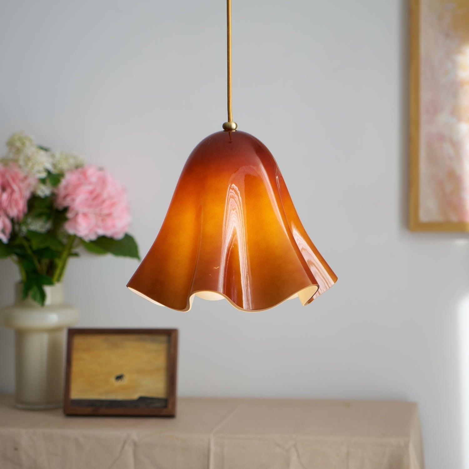 Liora Bell Glass Pendant Light - Neutral Decor
