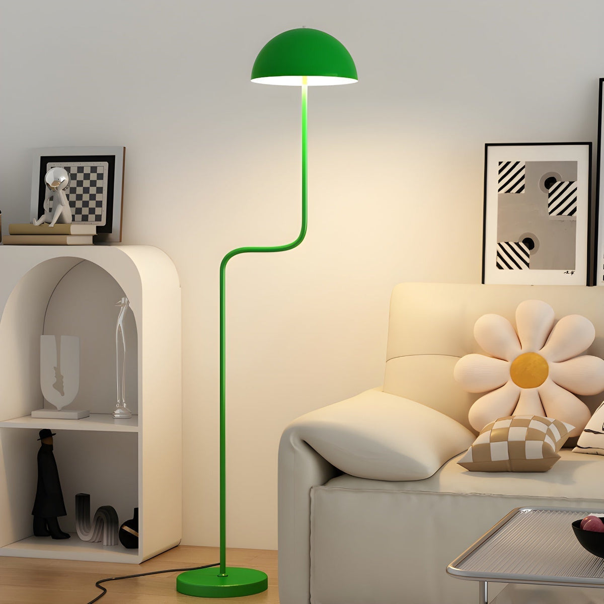 Narain Glass Minimalist Floor Lamp