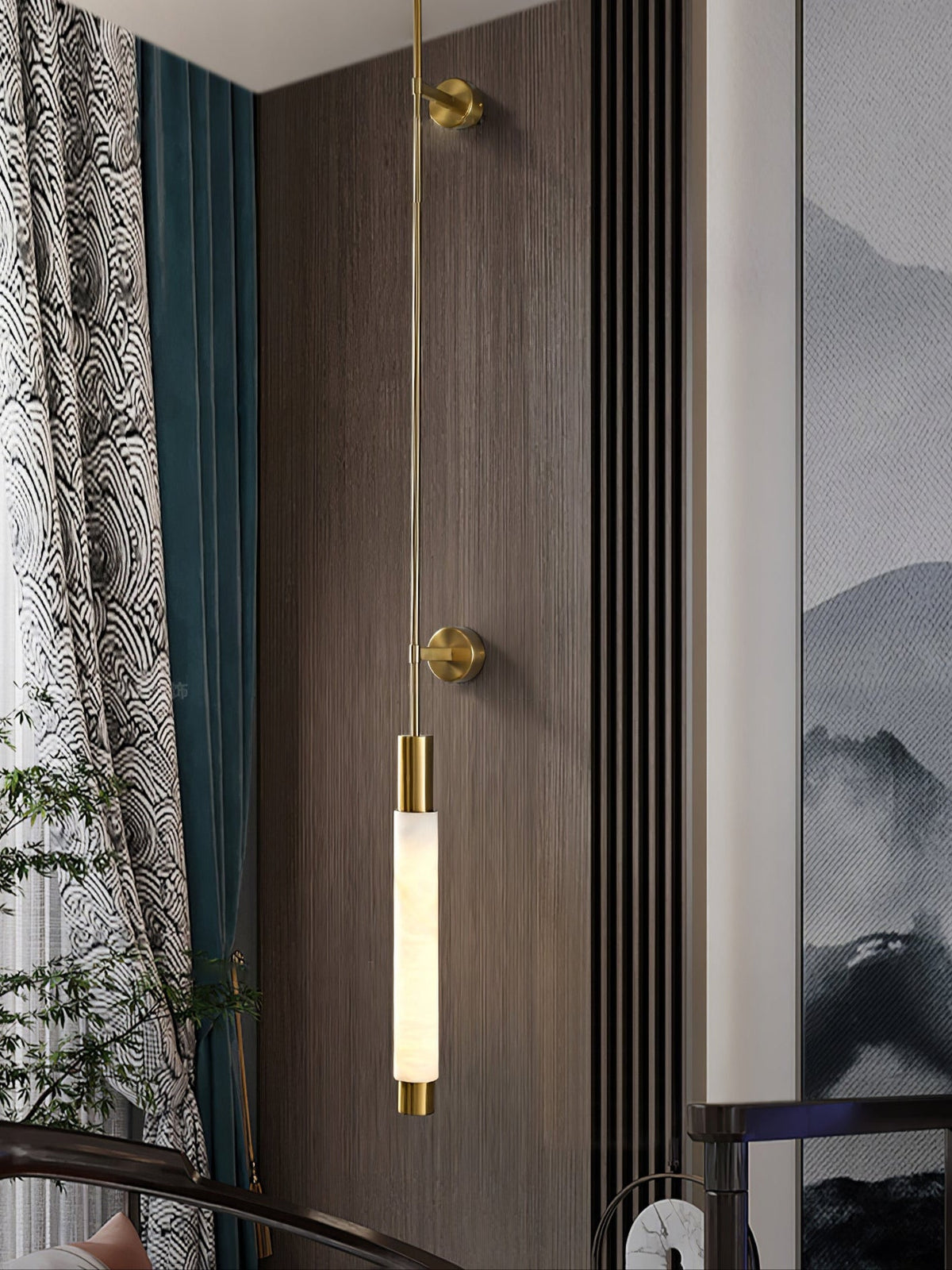 Rico Minimalist Alabaster Wall Light