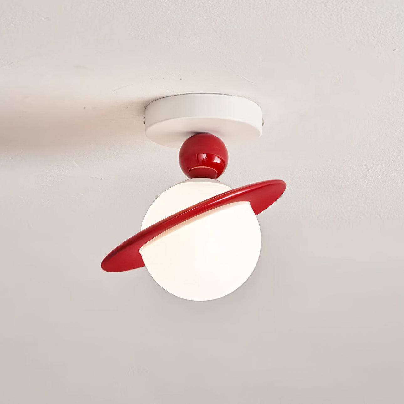 Pivoro Red and White Ceiling Light - Neutral Decor
