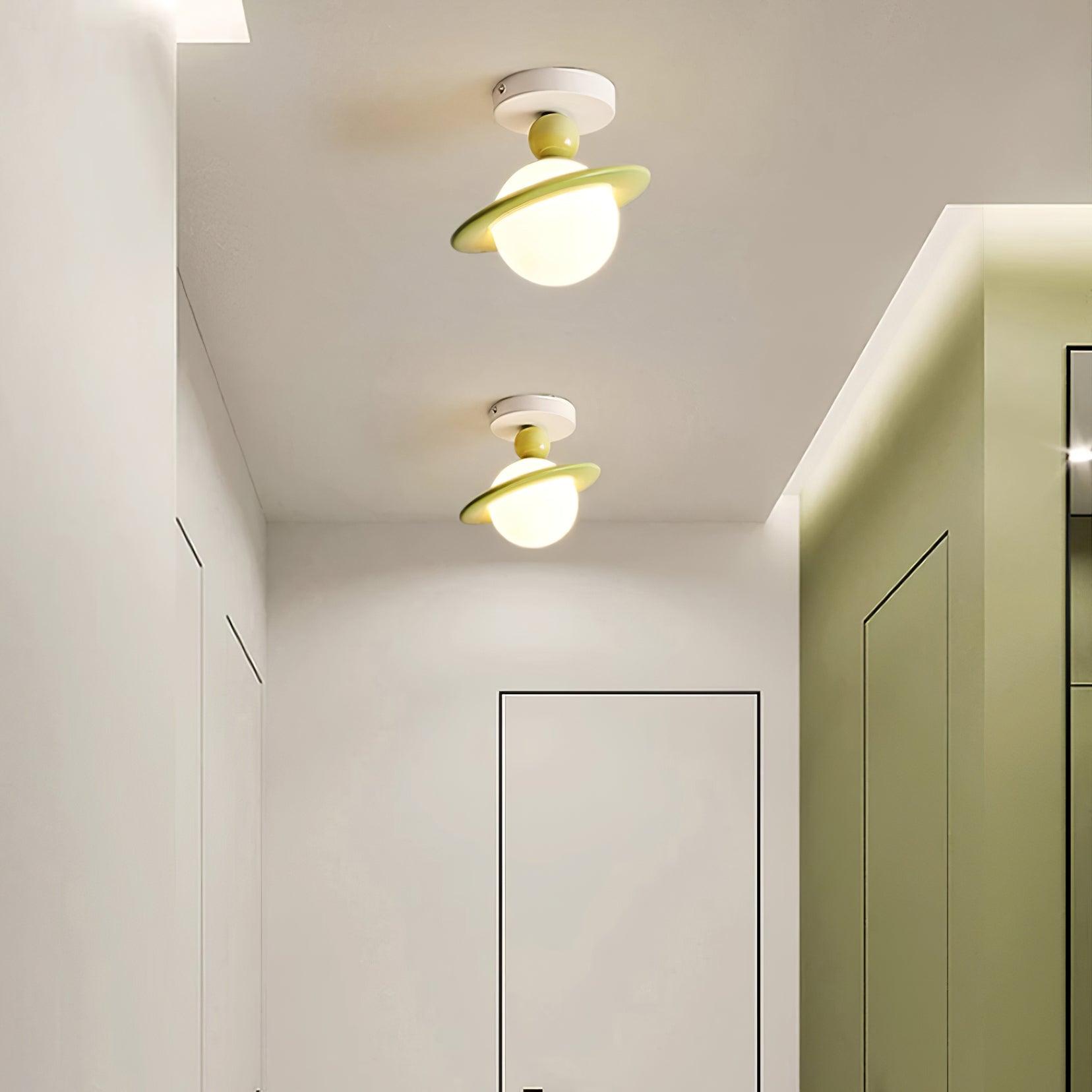 Pivoro Red and White Ceiling Light - Neutral Decor