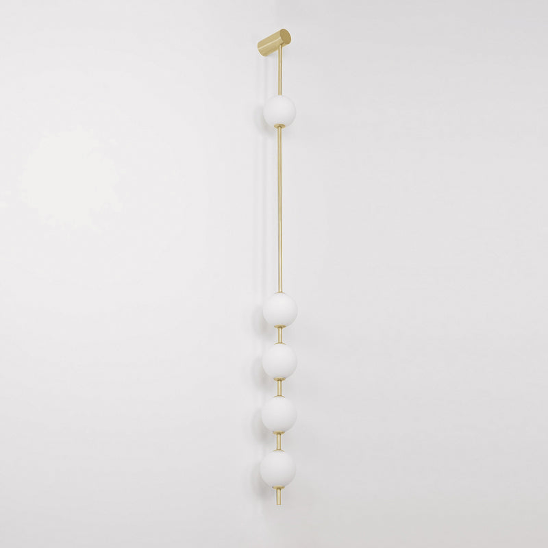Willa Wall Lamp Vertical Balls Brass