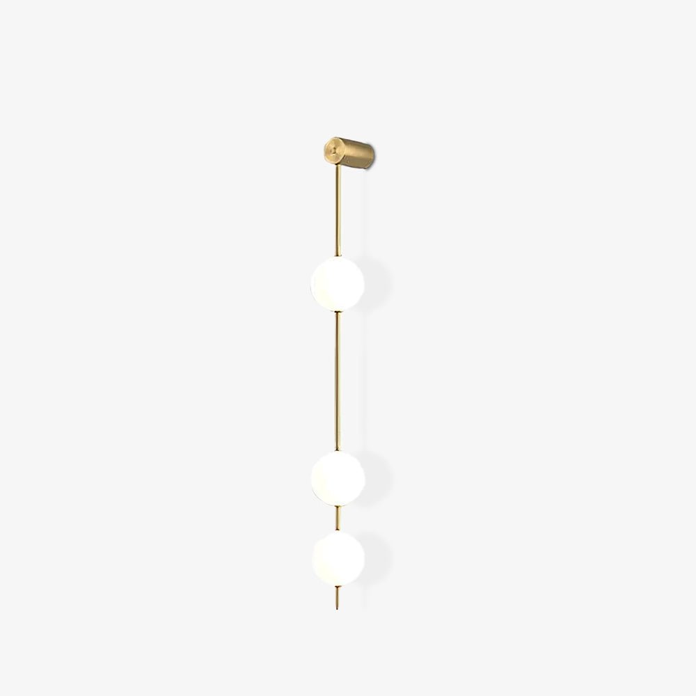 Willa Wall Lamp Vertical Balls Brass