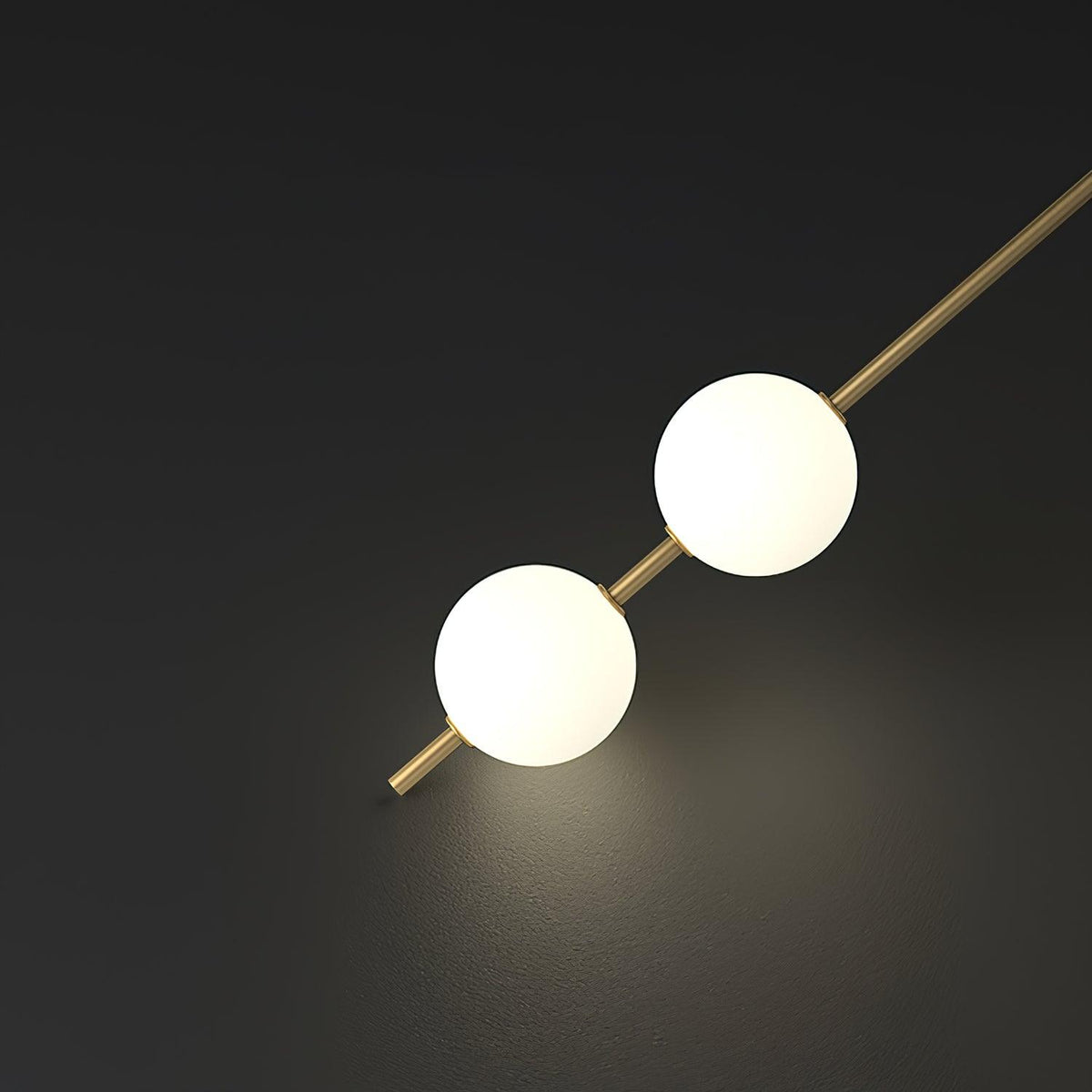 Willa Wall Lamp Vertical Balls Brass