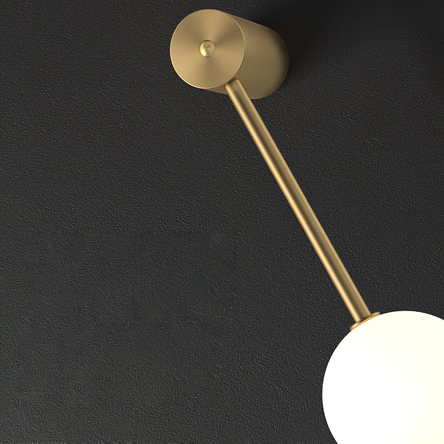 Lustra Wall Lamp Vertical Balls Brass - Neutral Decor