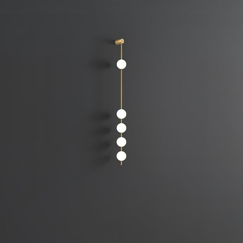Willa Wall Lamp Vertical Balls Brass