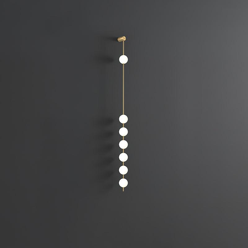 Willa Wall Lamp Vertical Balls Brass