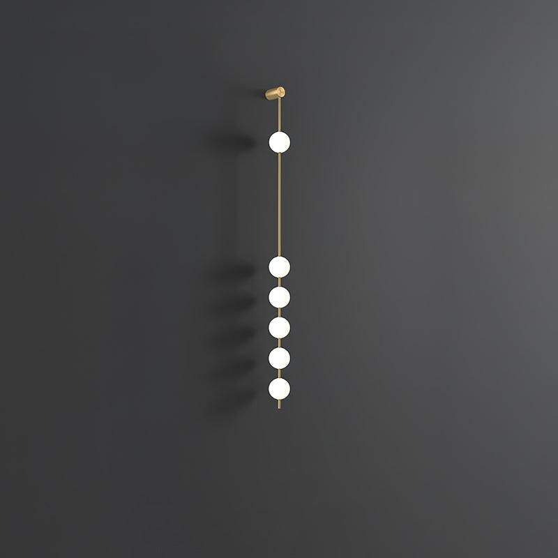 Lustra Wall Lamp Vertical Balls Brass - Neutral Decor