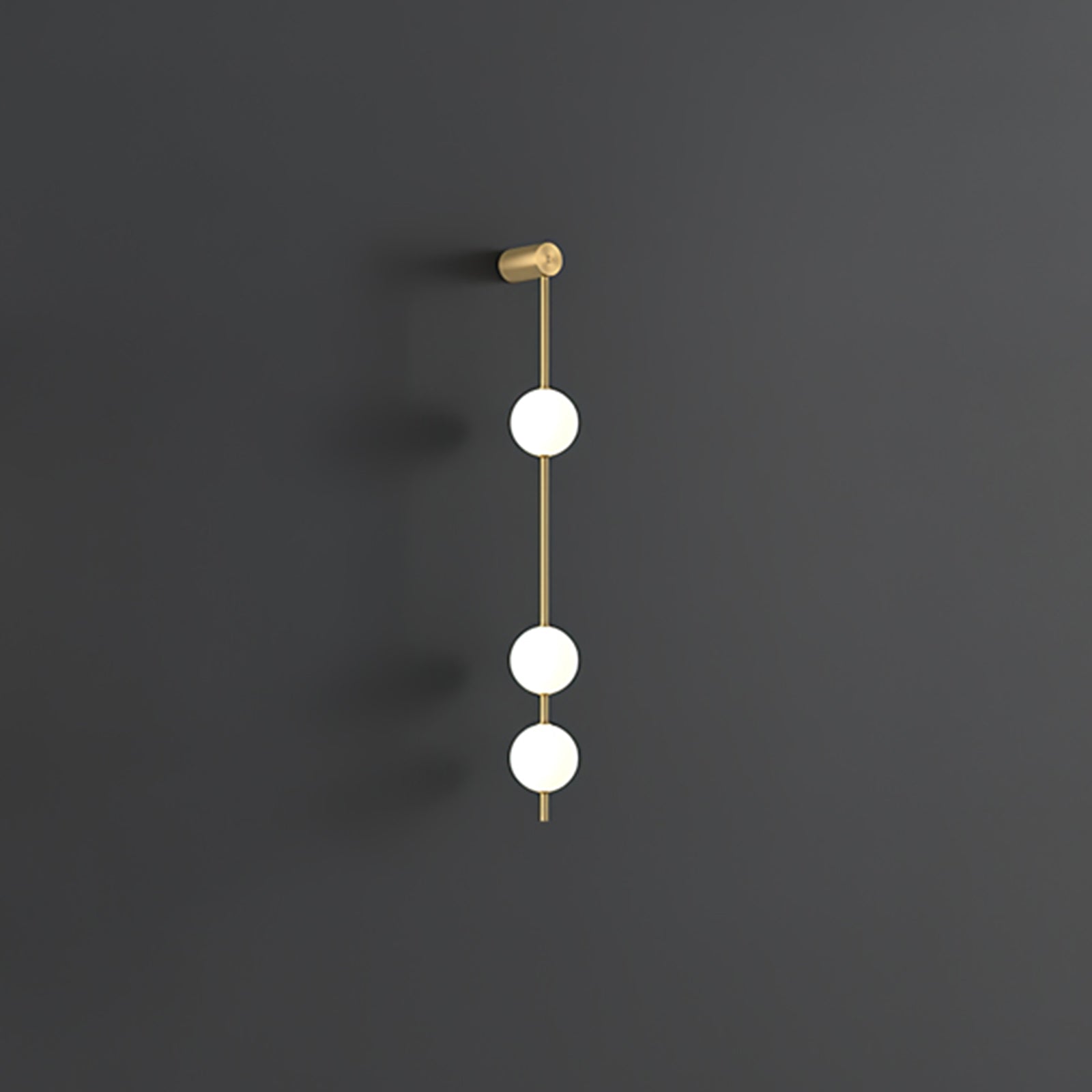 Lustra Wall Lamp Vertical Balls Brass - Neutral Decor