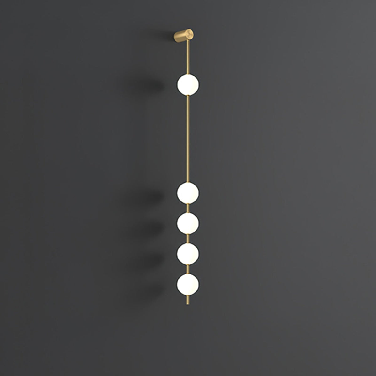 Willa Wall Lamp Vertical Balls Brass