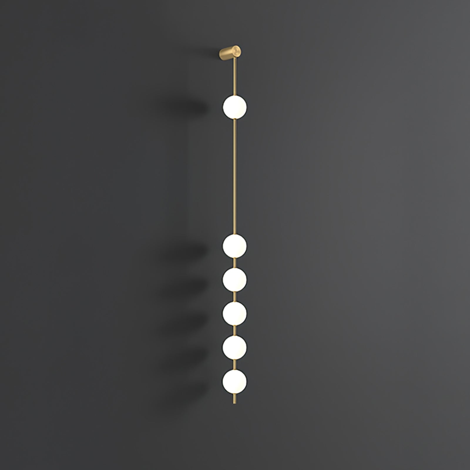 Lustra Wall Lamp Vertical Balls Brass - Neutral Decor