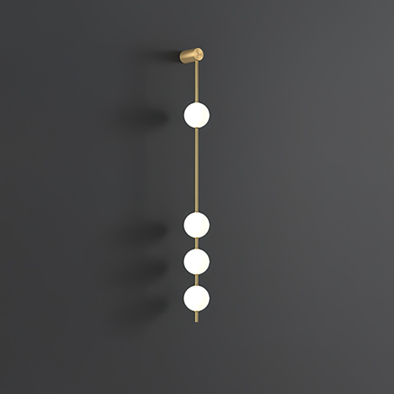 Lustra Wall Lamp Vertical Balls Brass - Neutral Decor