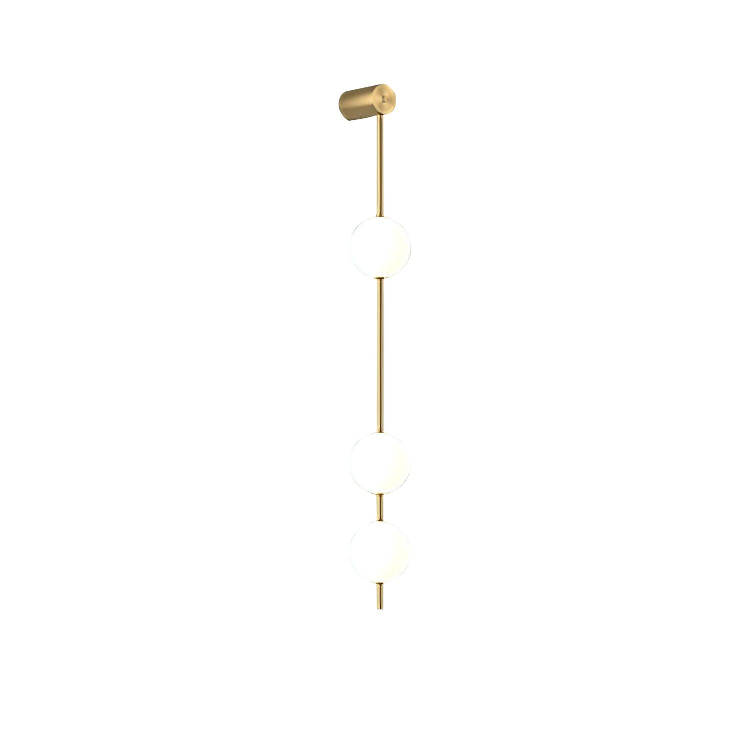 Willa Wall Lamp Vertical Balls Brass