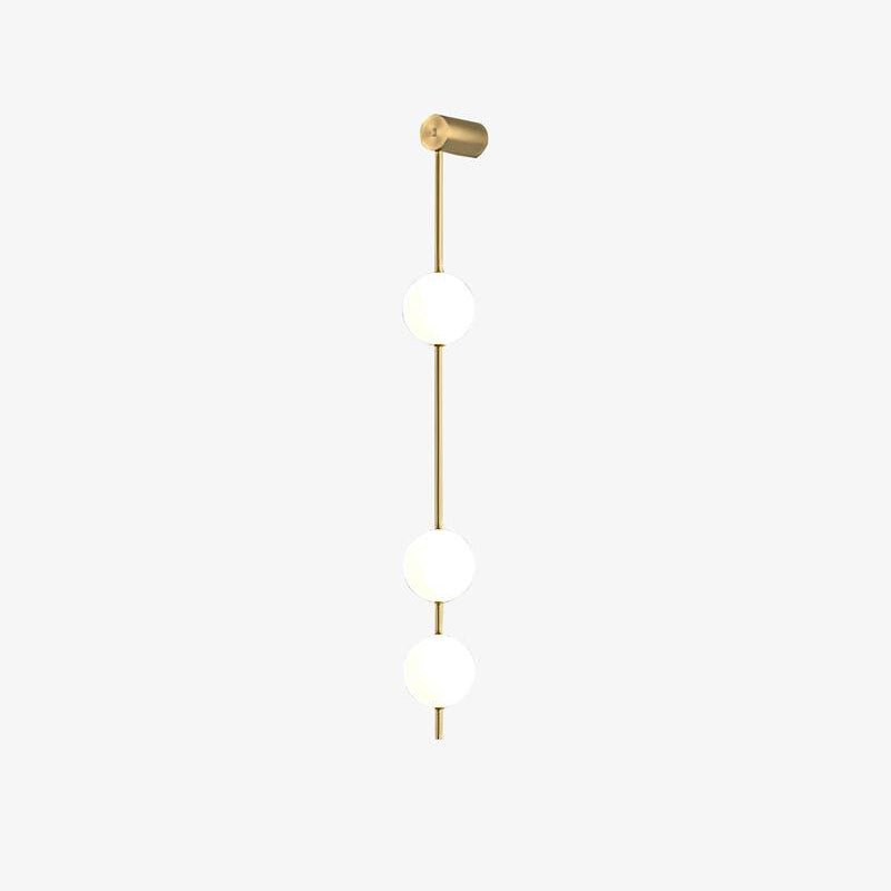Willa Wall Lamp Vertical Balls Brass