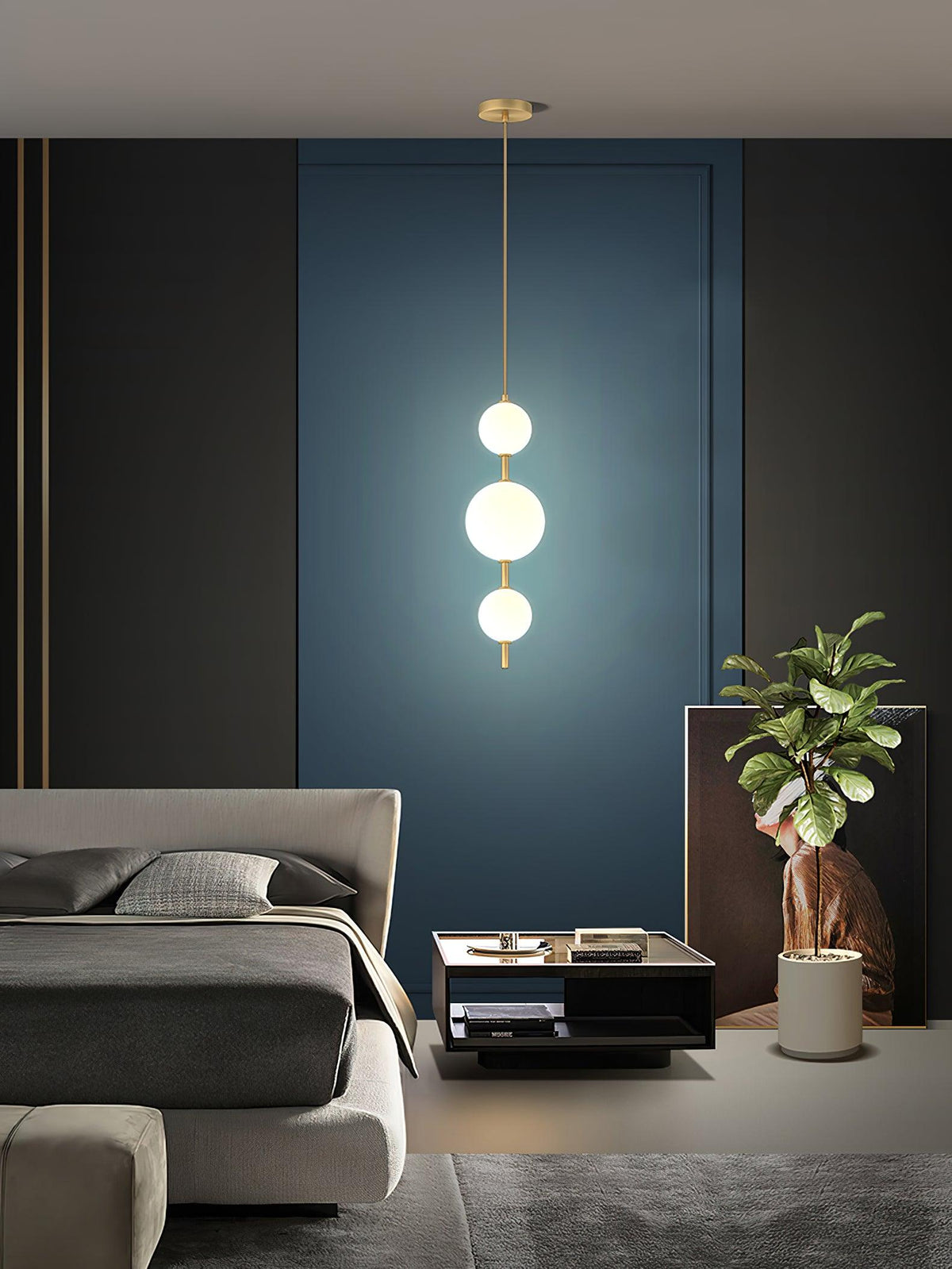 Velloran Brass Plastic Pendant Lamp